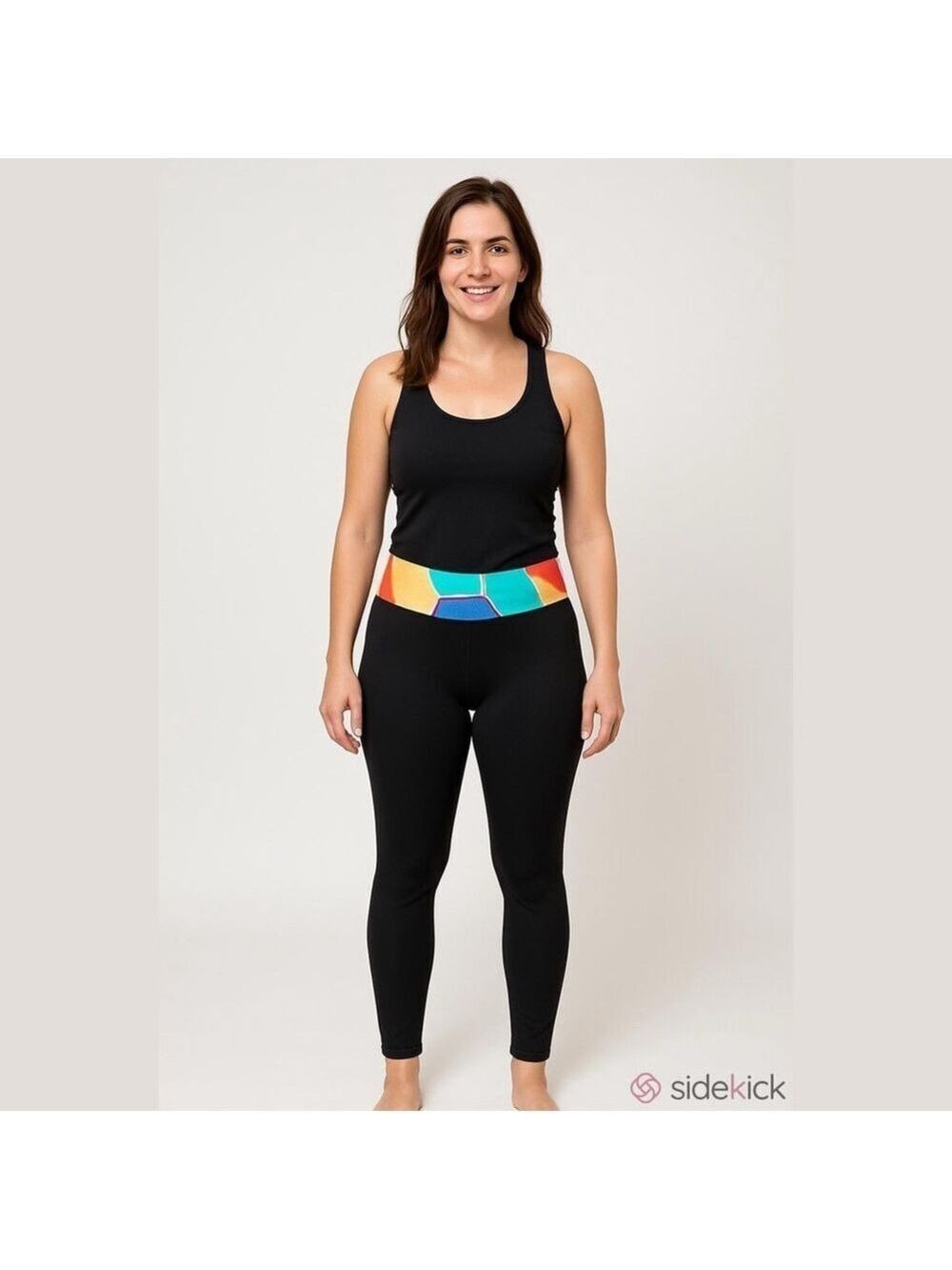 Lululemon Athletica Ivivva Reversible Colorful Geometric Leggings 10
